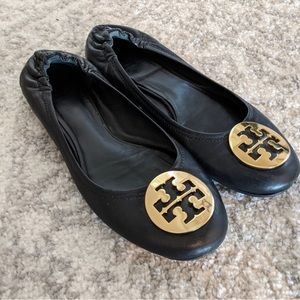 Tory Burch Reva Flats Black